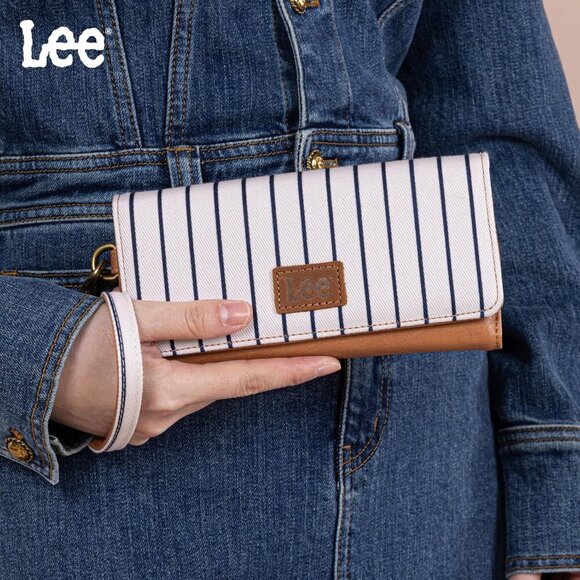 Lee Trifold Womens Wallets RFID Blocking Long Wallet Card Holder Clutch Wristlet - Picture 6 of 7
